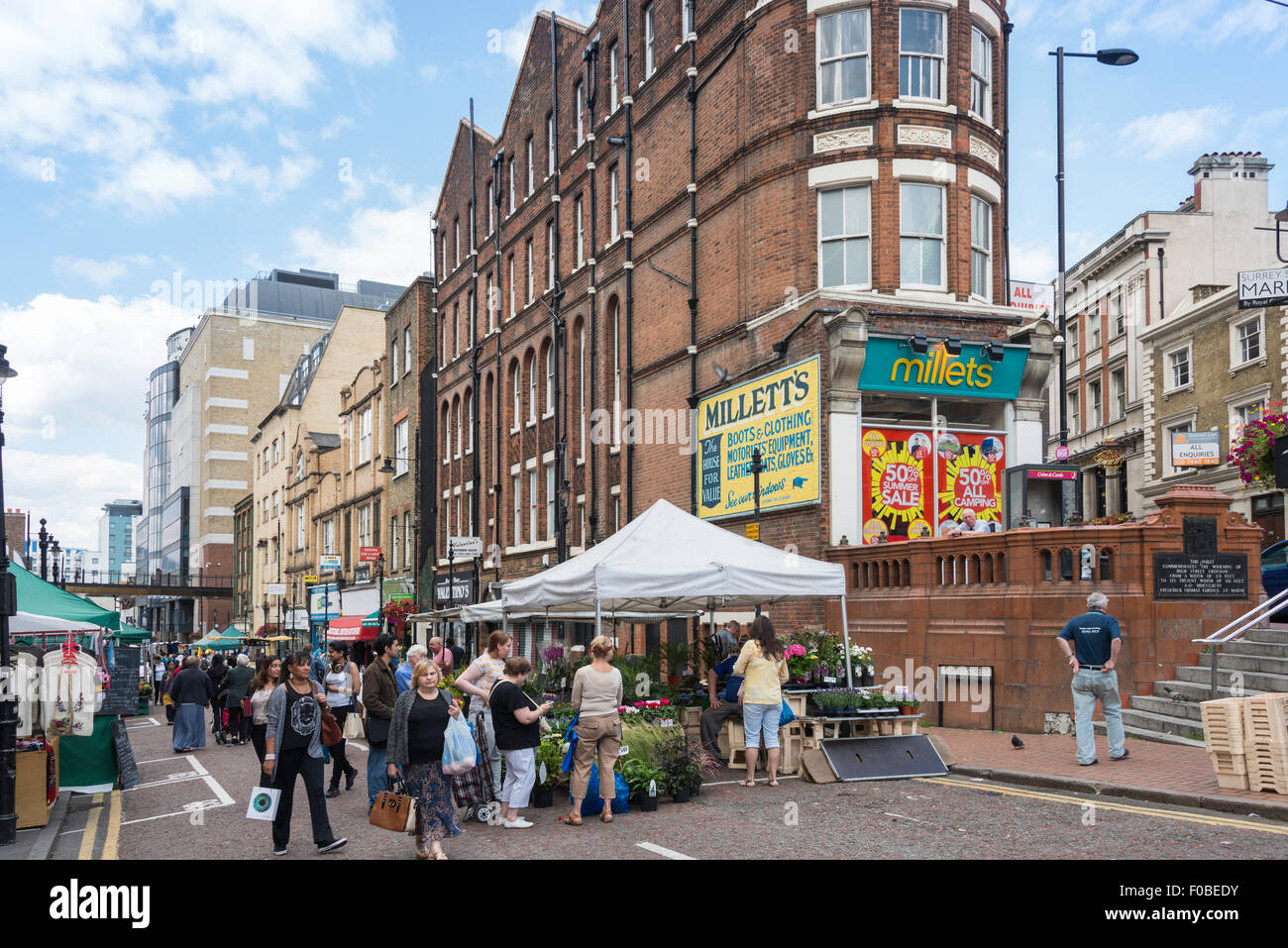 Surrey Street Market, Surrey Street, Croydon, London Borough of Croydon, Greater London, England, United Kingdom Stockfoto