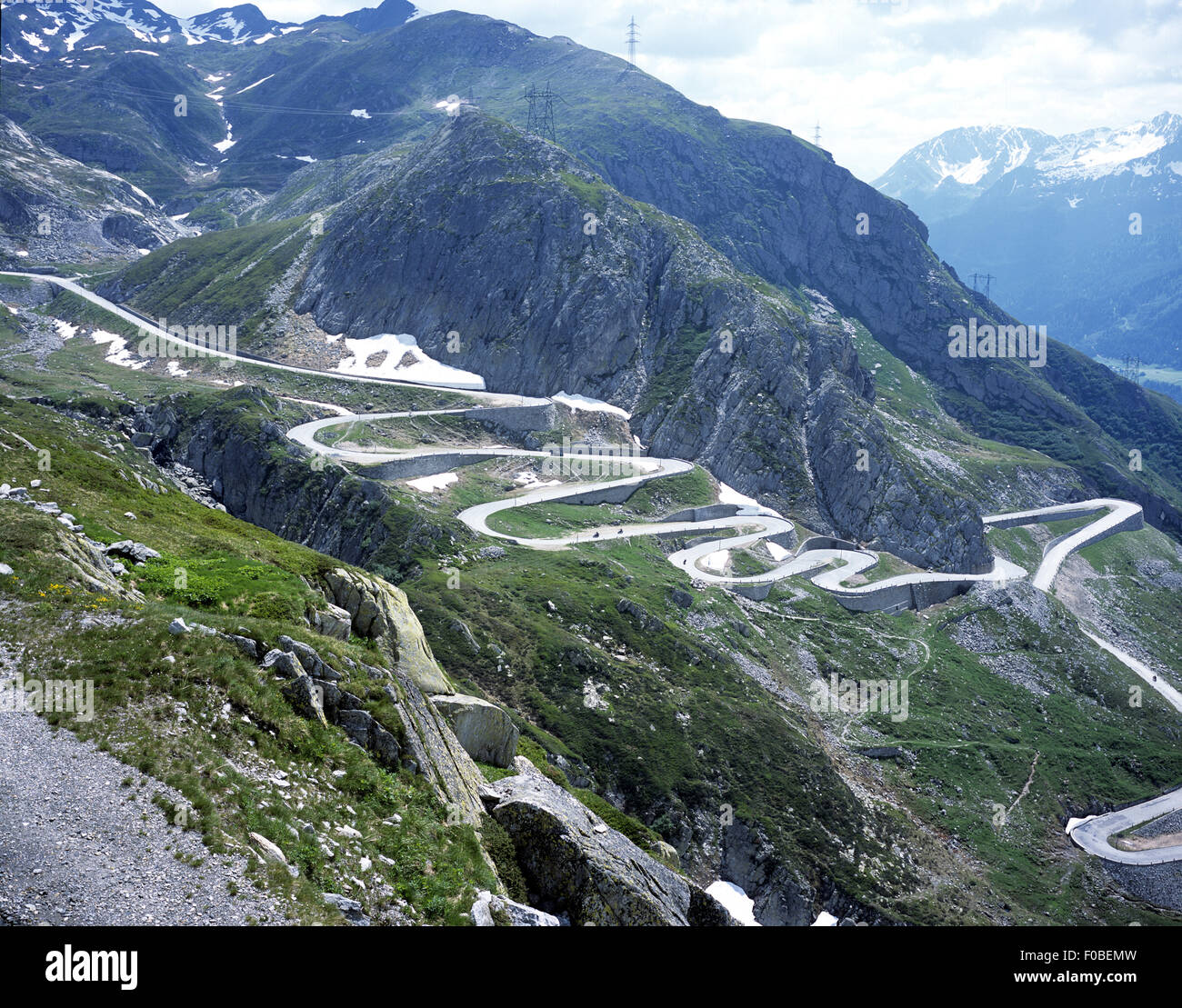 Sankt Gotthardpass, Basel-Landschaft - CHE, Schweiz, Stockfoto