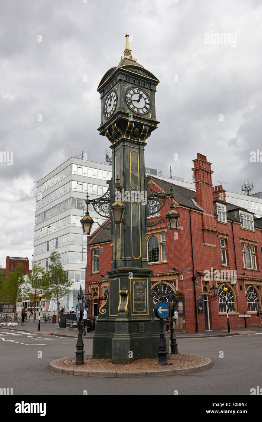 Joseph Chamberlain Memorial clock Warstone Lane Schmuck Quartal Birmingham UK Stockfoto