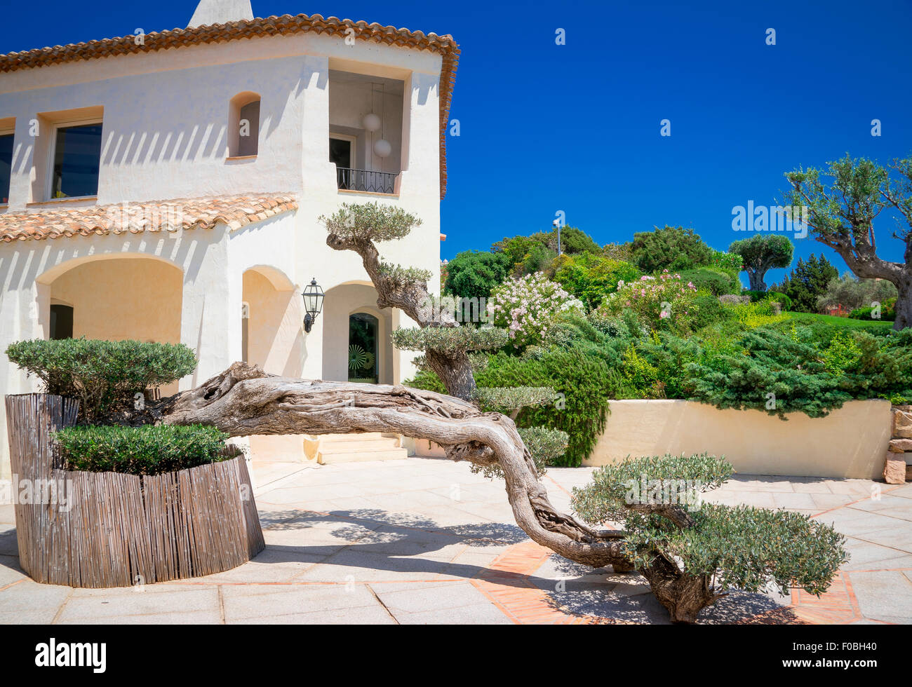 schöne Dorf Porto Cervo, das wichtigste Zentrum der Costa Smeralda, Sardinien Stockfoto