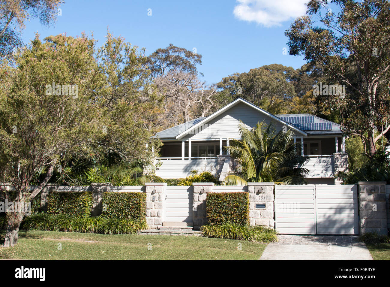 Luxus freistehende Sydney nach Hause auf die nördlichen Strände, new-South.Wales, Australien Stockfoto