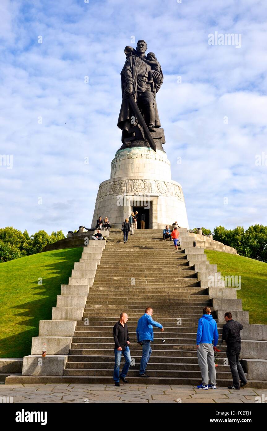 Sowjetisches Ehrenmal, Treptower Park, Berlin Stockfoto
