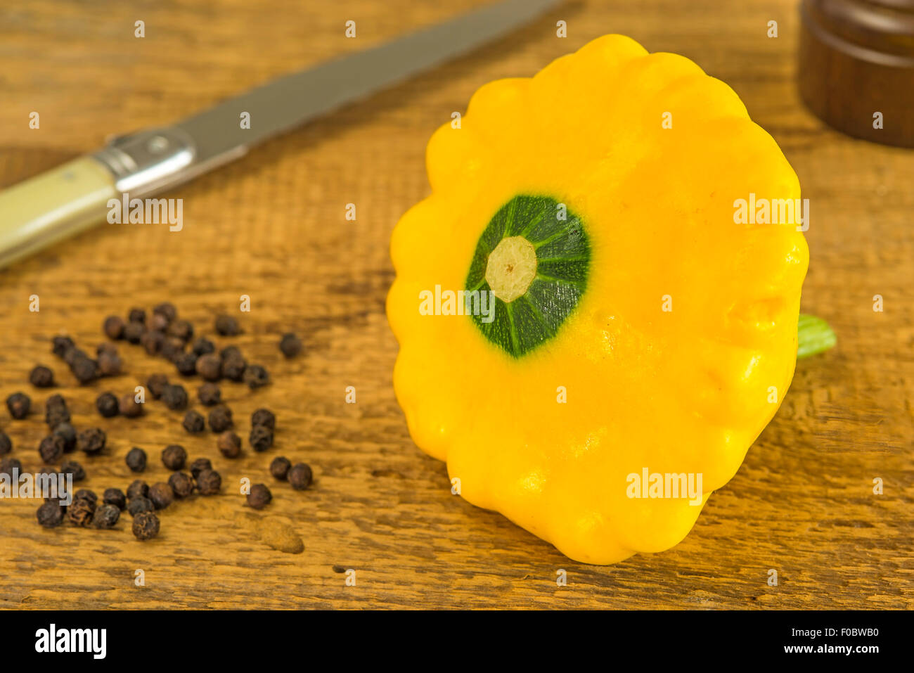 Pattypan squash Stockfoto