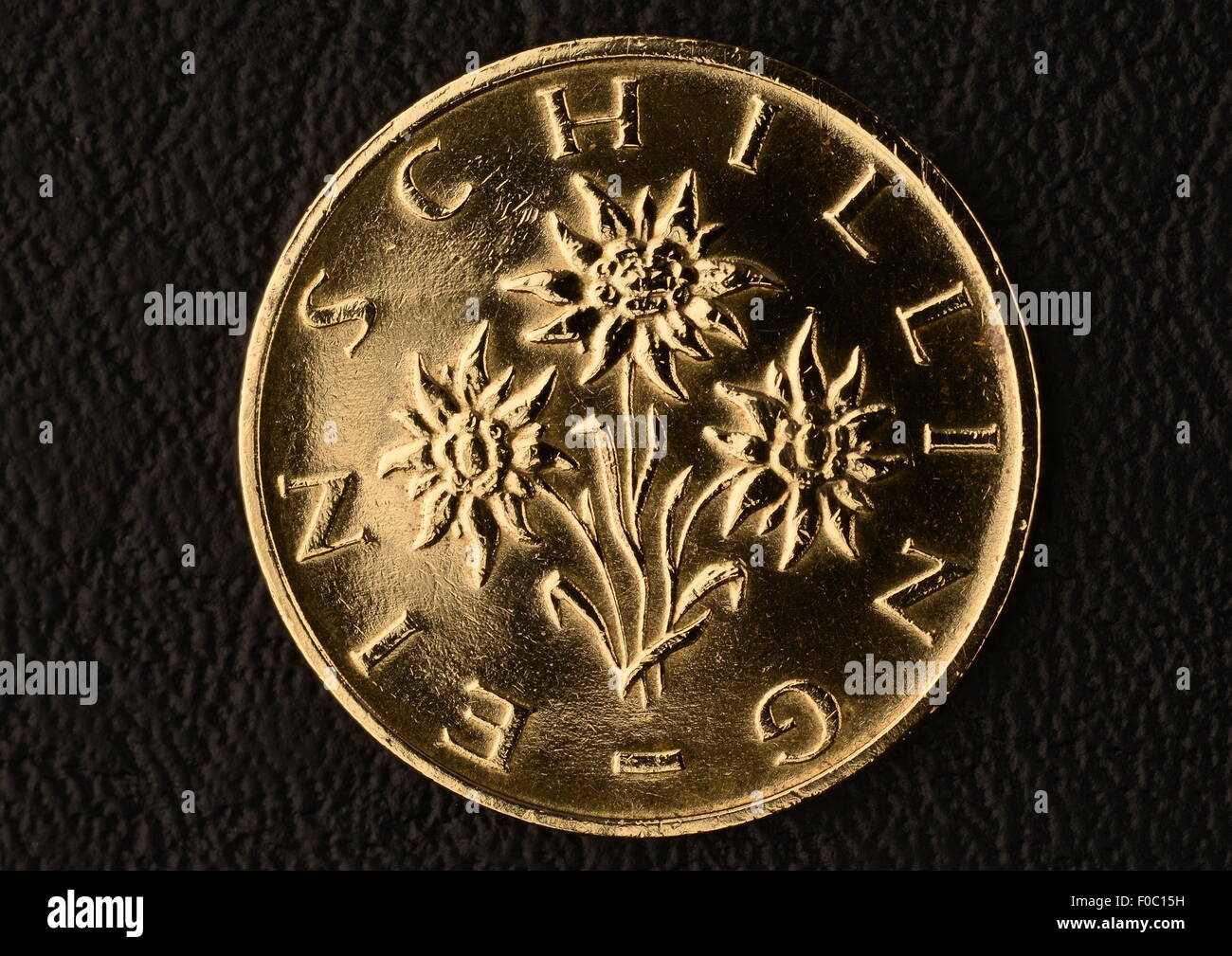 Geld / Finanzen, Münzen, Österreich, 1 österreichischer Schilling, Rückseite, 1993, Zusatzrechte-Abfindungs-nicht vorhanden Stockfoto