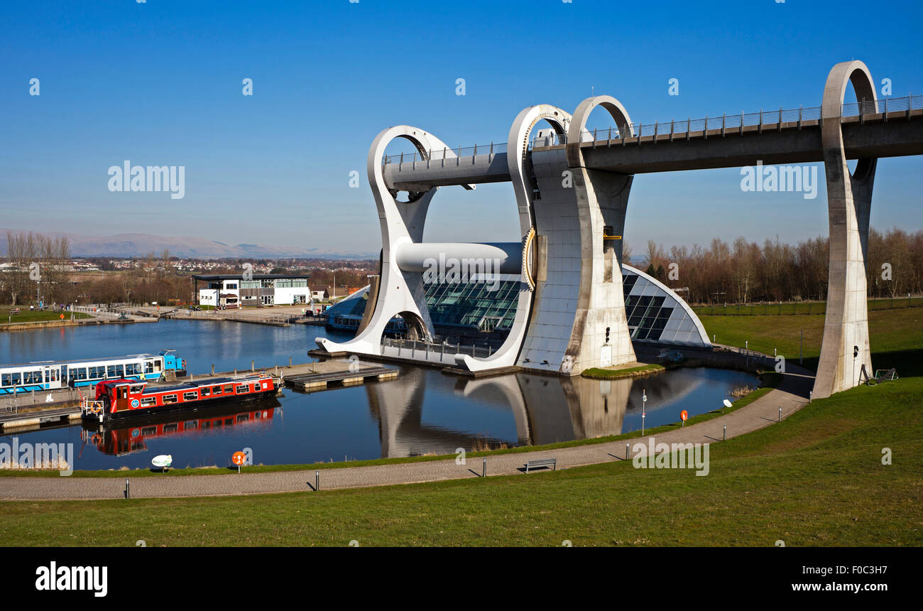 Falkirk Wheel Schottland, Vereinigtes Königreich Stockfoto