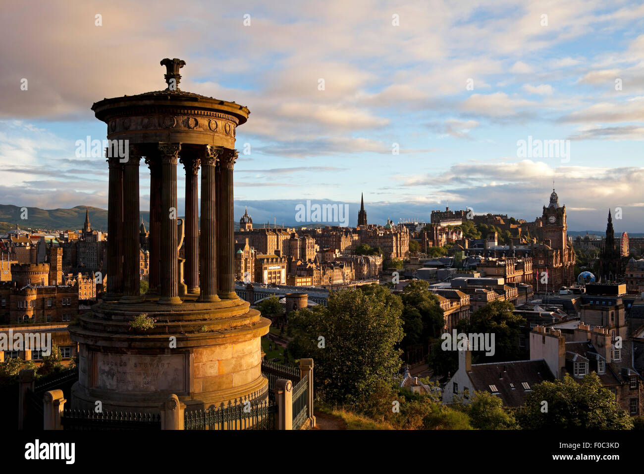 Dugald Stewart Monument Calton Hill Edinburgh Schottland UK Stockfoto