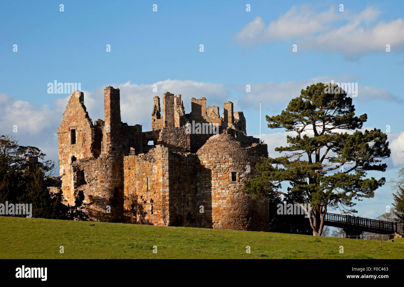 Dirleton Castle East Lothian Schottland, Vereinigtes Königreich Stockfoto