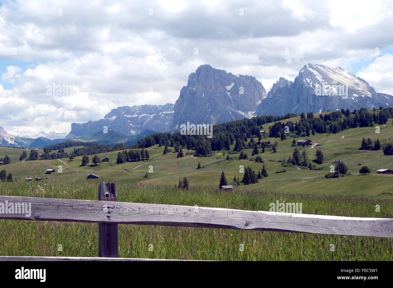 Plattkofels, Langkofel, Stockfoto