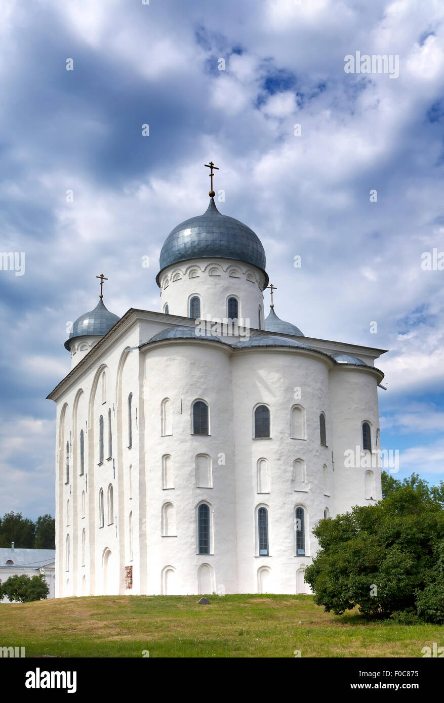 Sankt-Georgs Kathedrale, Russisches orthodoxes Kloster Yuriev in Groß Nowgorod (Weliki Nowgorod). Russland Stockfoto