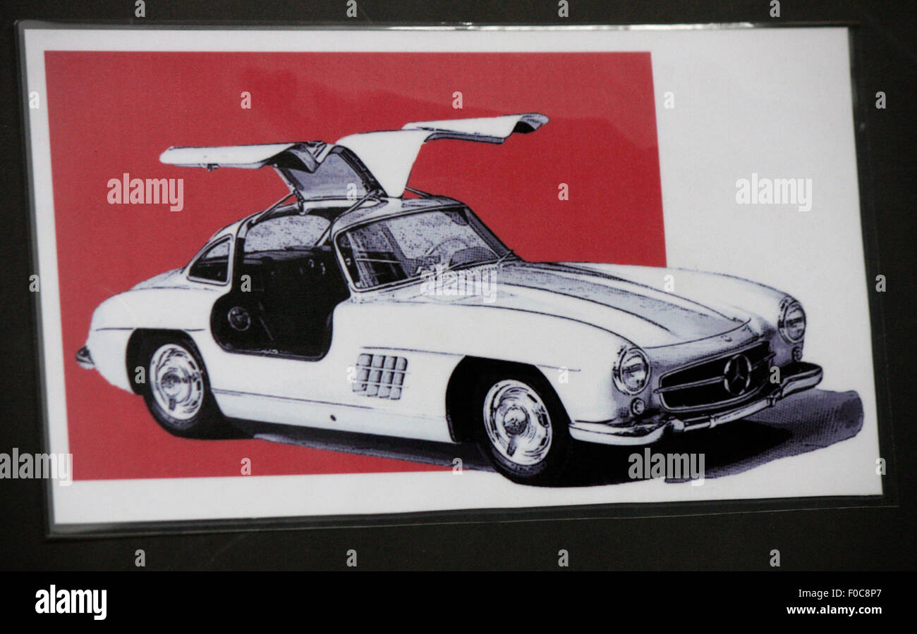 Einer der Legendaeren "Fluegeltuer"-Mercedes 300 SL, Dezember 2013, Berlin. Stockfoto