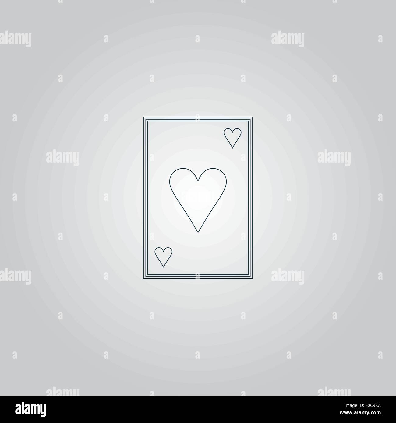Herzen-Card-Symbol Stock Vektor