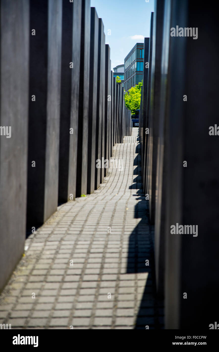 Holocaust-Mahnmal, Berlin, Deutschland Stockfoto