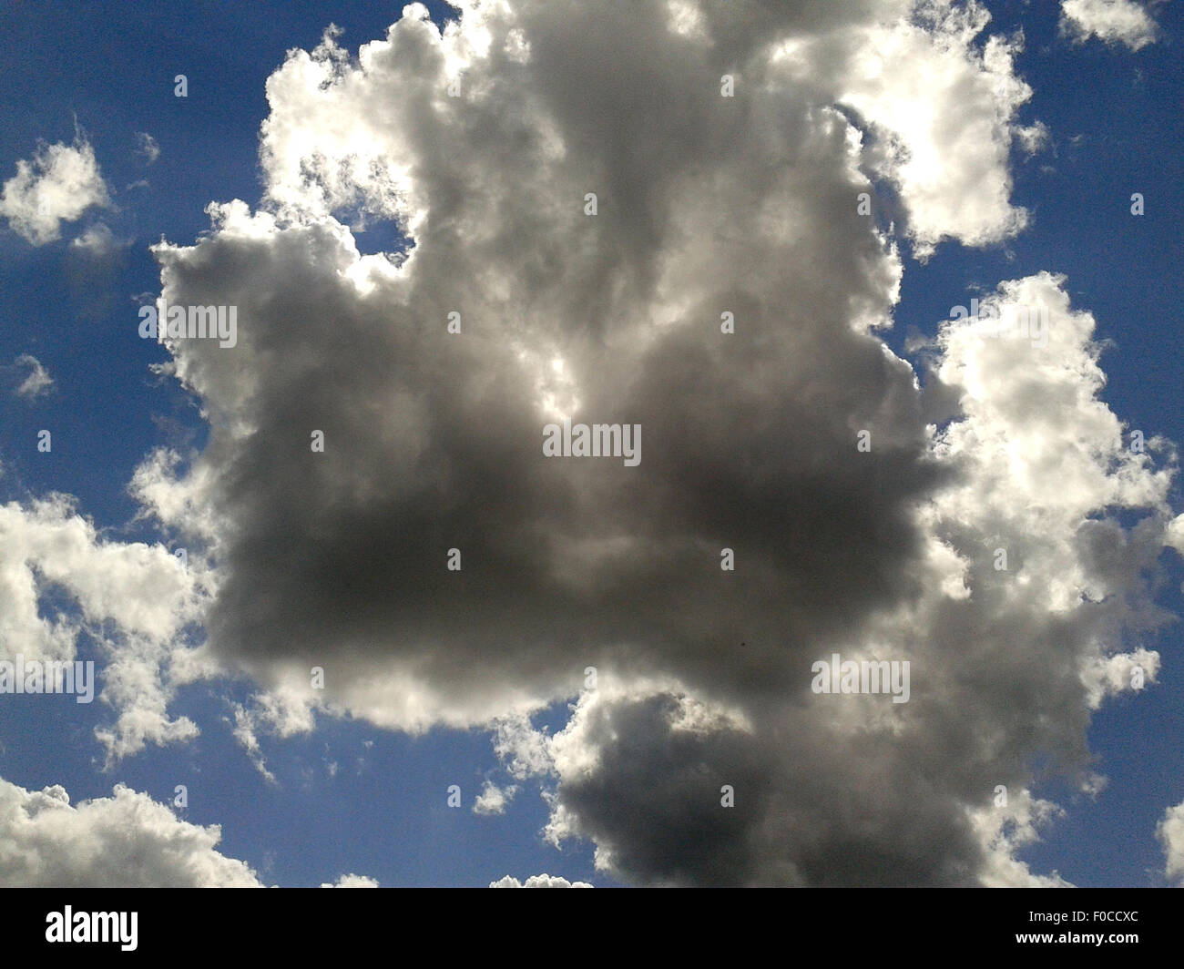 Wolken, Blau Konvektionswolken Stockfoto