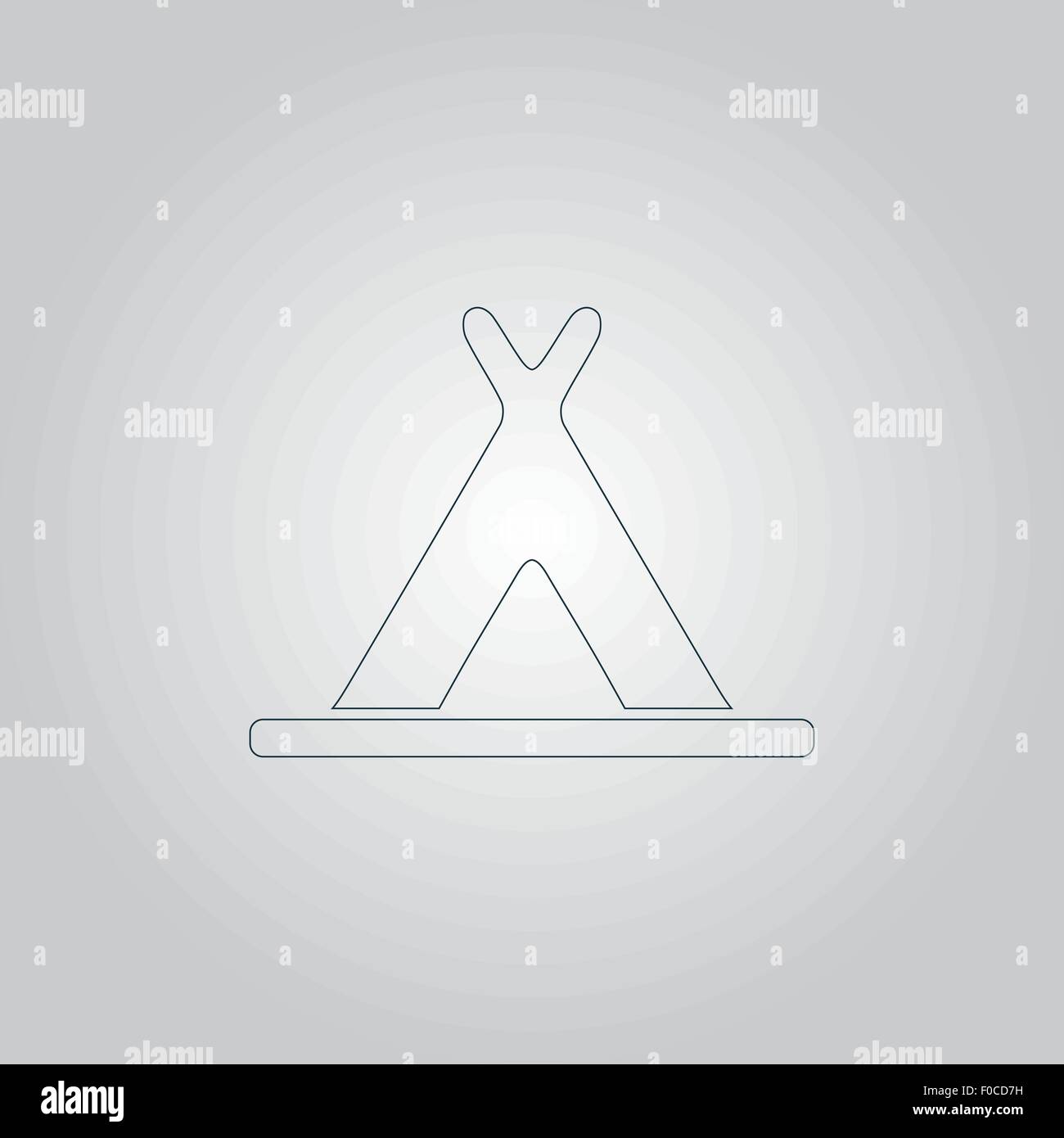 Wigwam-Symbol Stock Vektor