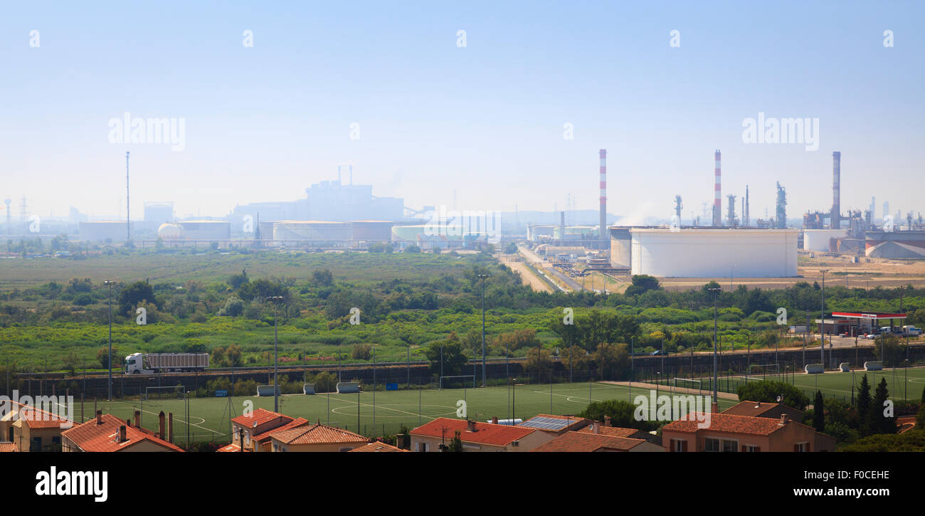 Die Methan-Gas terminal im Hafen von Fos-Sur-Mer in Frankreich Provence Stockfoto