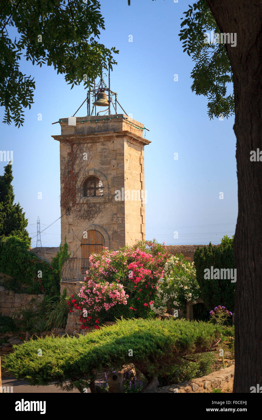 Alten Glockenturm in Fos-Sur-Mer in Frankreich Stockfoto