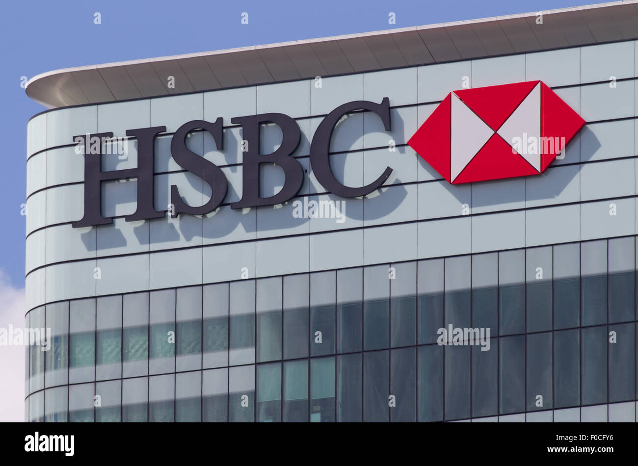 HSBC-Gruppe Global Headquarters HQ, 8 Canada Square, Canary Wharf, London E14 5HQ Stockfoto