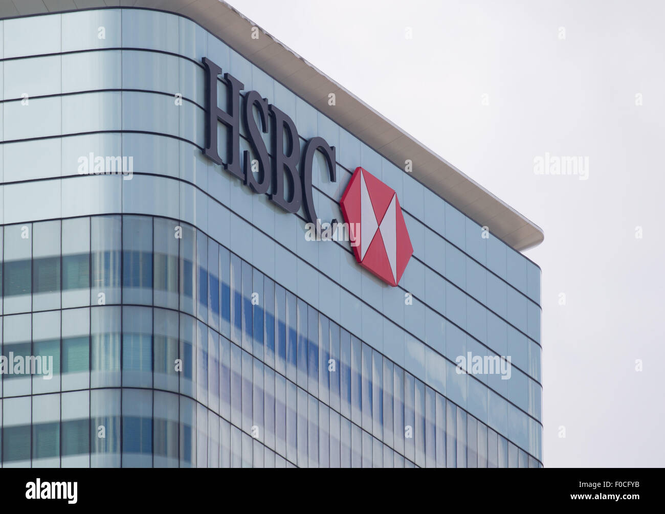 HSBC-Gruppe Global Headquarters HQ, 8 Canada Square, Canary Wharf, London E14 5HQ Stockfoto
