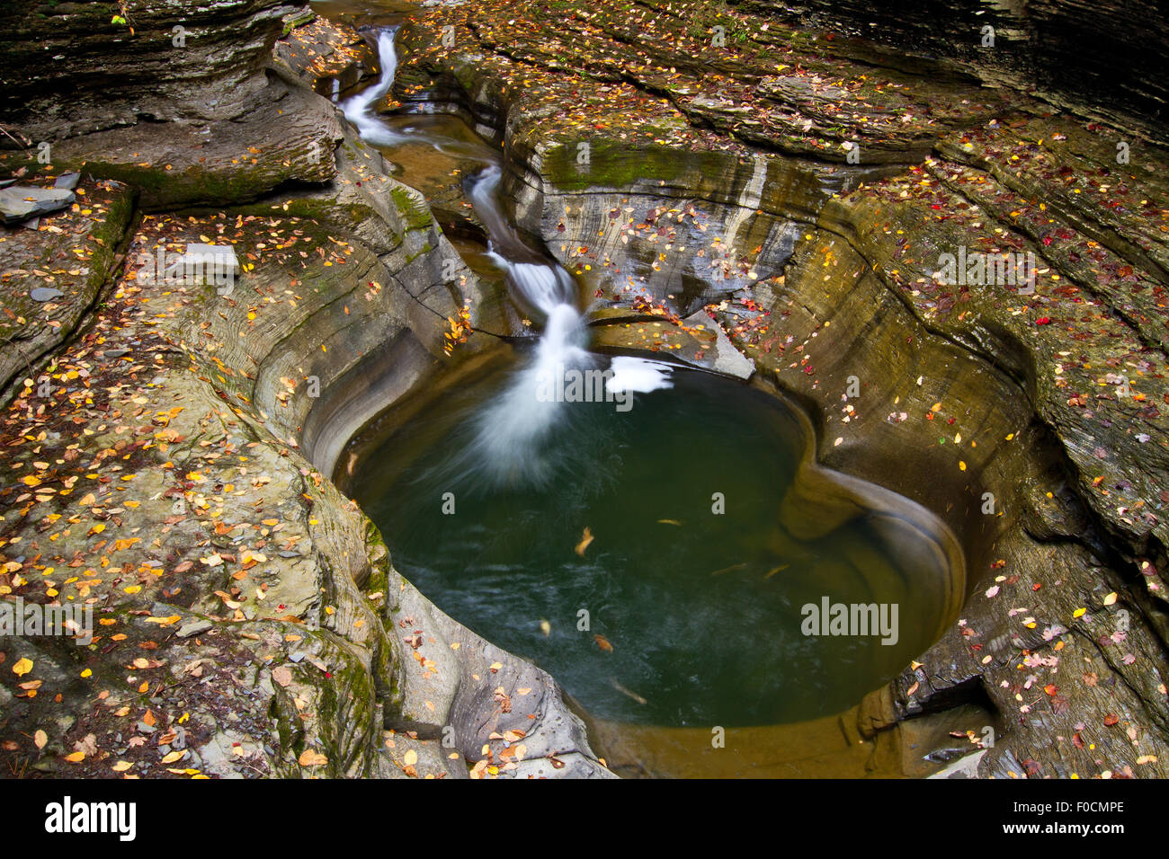 Wasserfälle in Watkins Glenn, NY Stockfoto