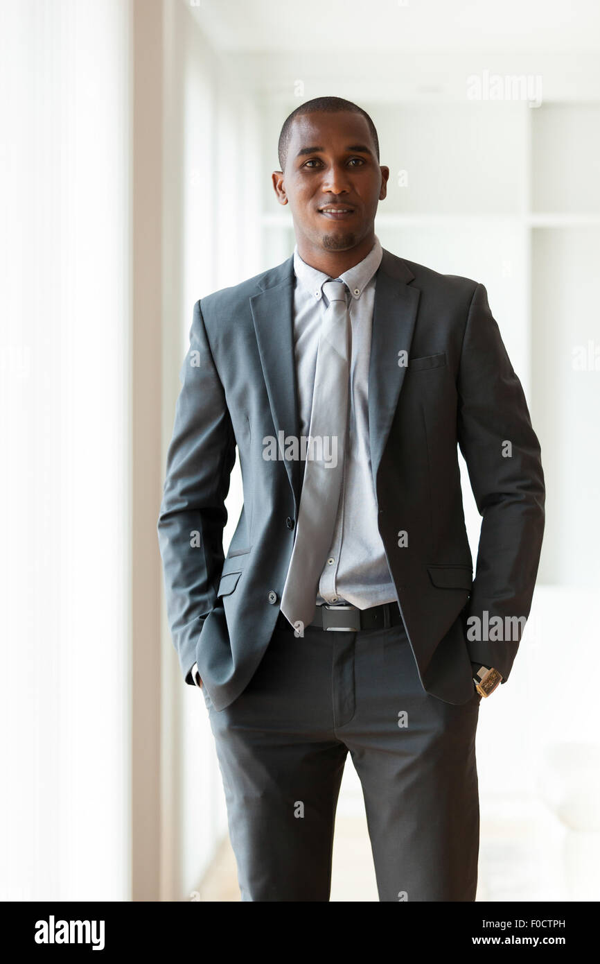 Afrikanische amerikanische Geschäftsmann - Menschen mit schwarzer Hautfarbe Stockfoto