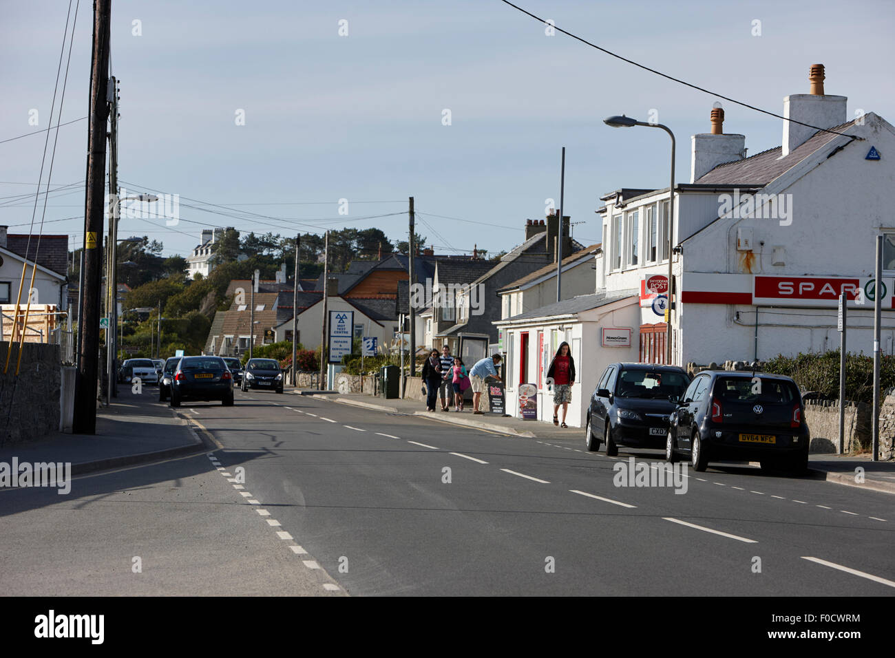 Dorf von Trearddur Bay Anglesey nördlich wales uk Stockfoto