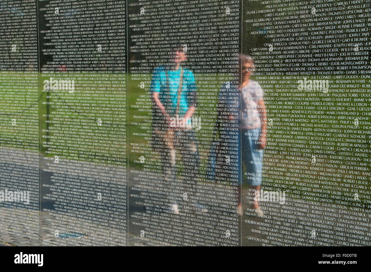 Vietnam Veterans Memorial, National Mall, District Of Columbia Stockfoto