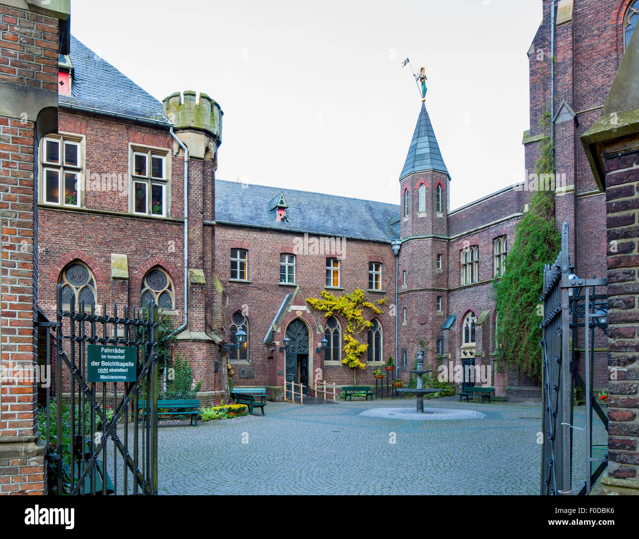 Brunnenhof Hof, Wallfahrtsort Kevelaer, Niederrhein, Nordrhein-Westfalen, Deutschland Stockfoto