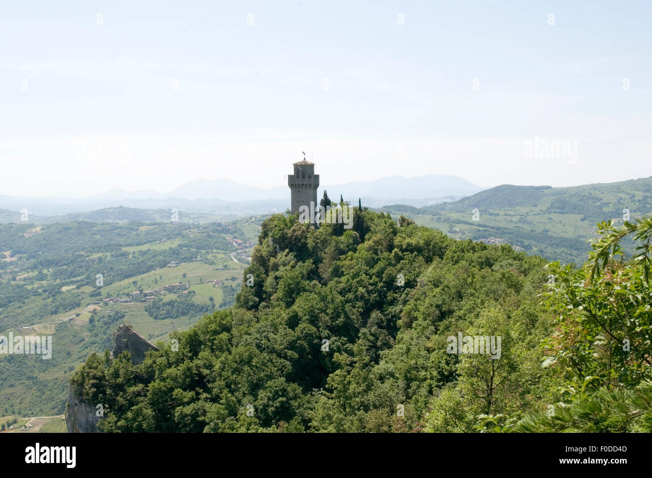 zweiten Turm Cesta Monte Titano sanmarino Stockfoto