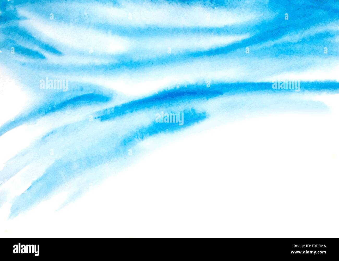 Zusammenfassung Hintergrund mit Aquarell Wellen. Vektor-illustration Stock Vektor