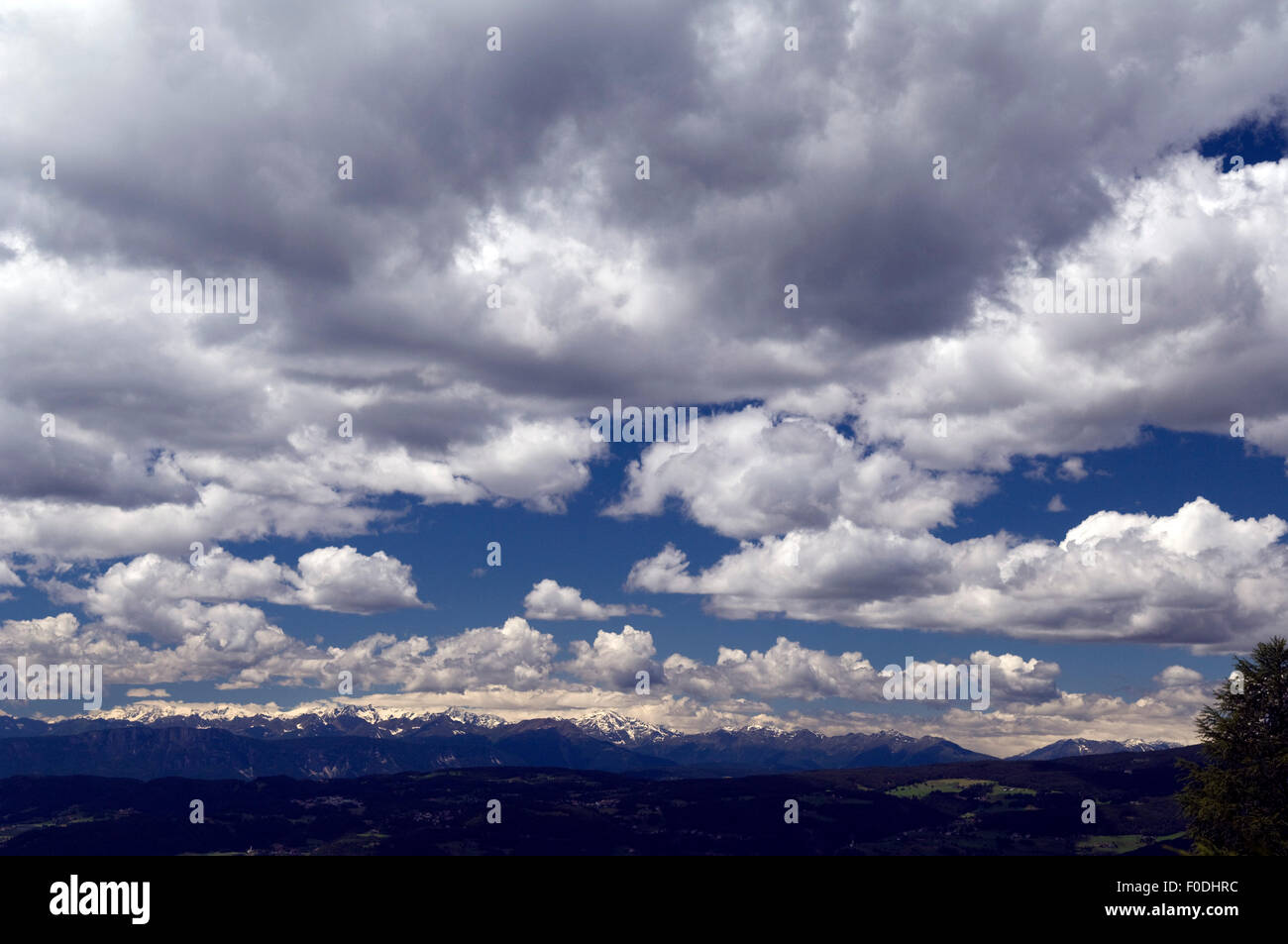 Wolken, Blau Konvektionswolken; Stockfoto
