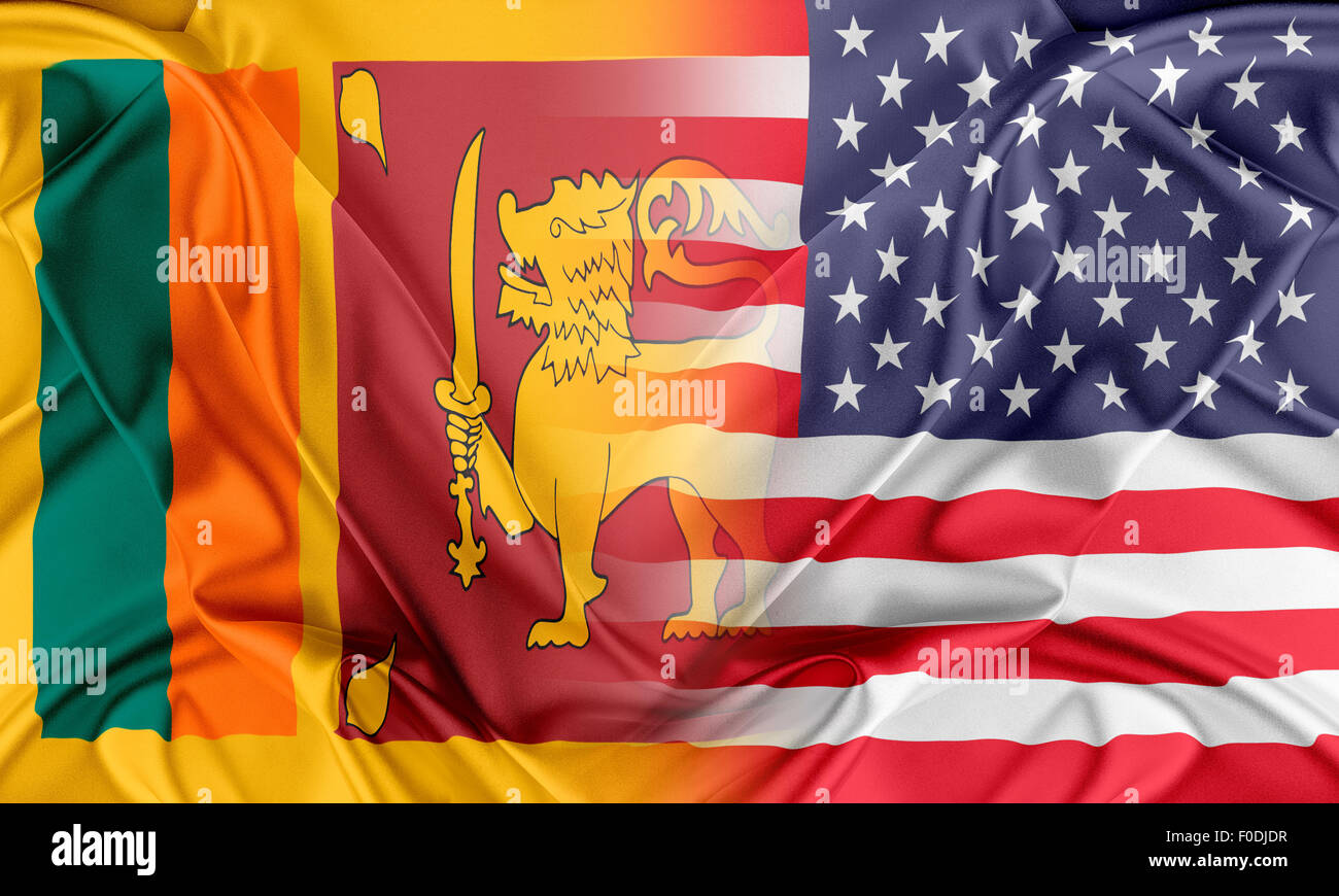 USA und Sri Lanka Stockfoto