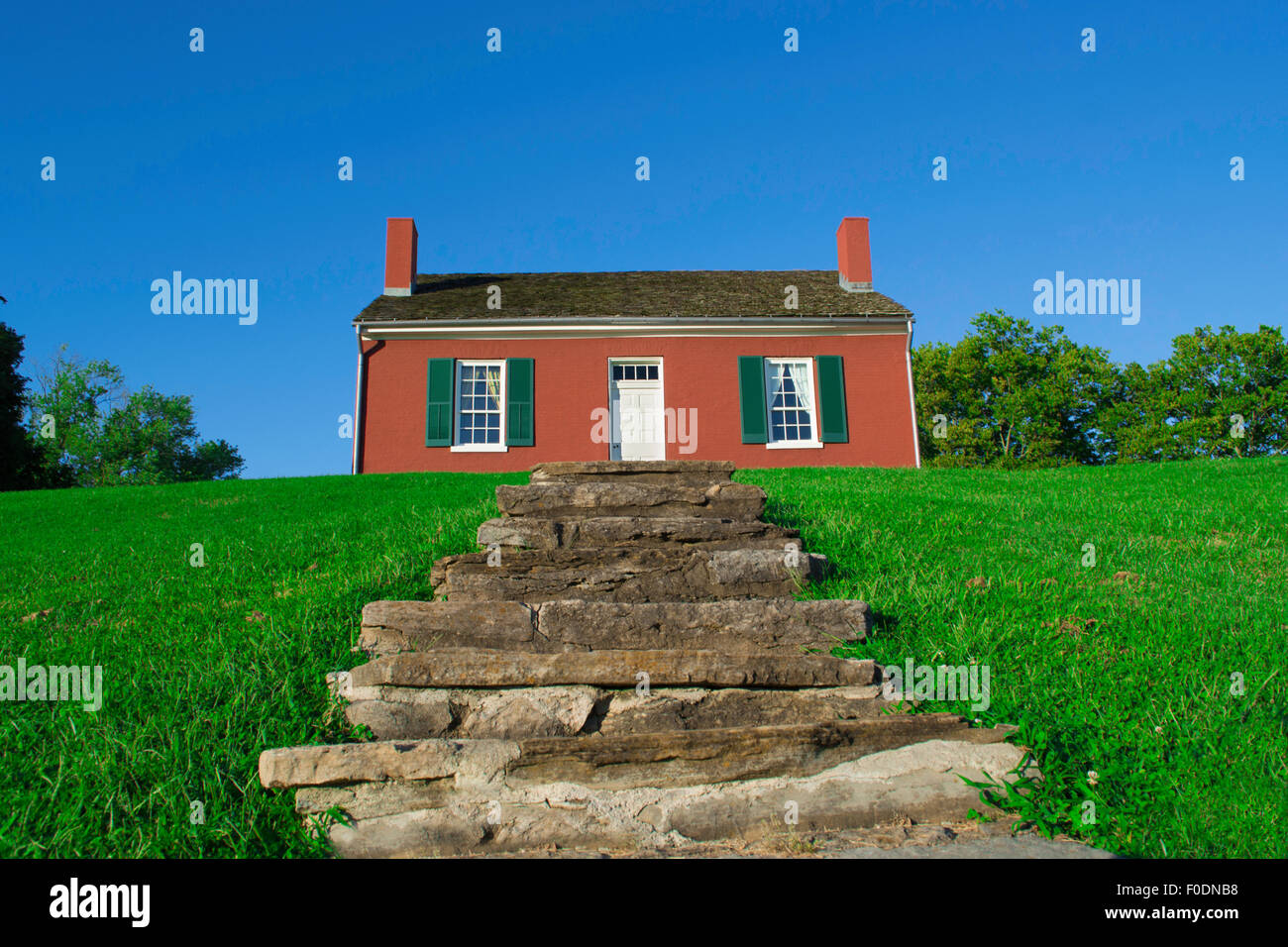 ein Foto des historischen John Rankin Haus, Stillstand entscheidend für die Freiheit auf der Underground Railroad Locatein Ripley Ohio Stockfoto