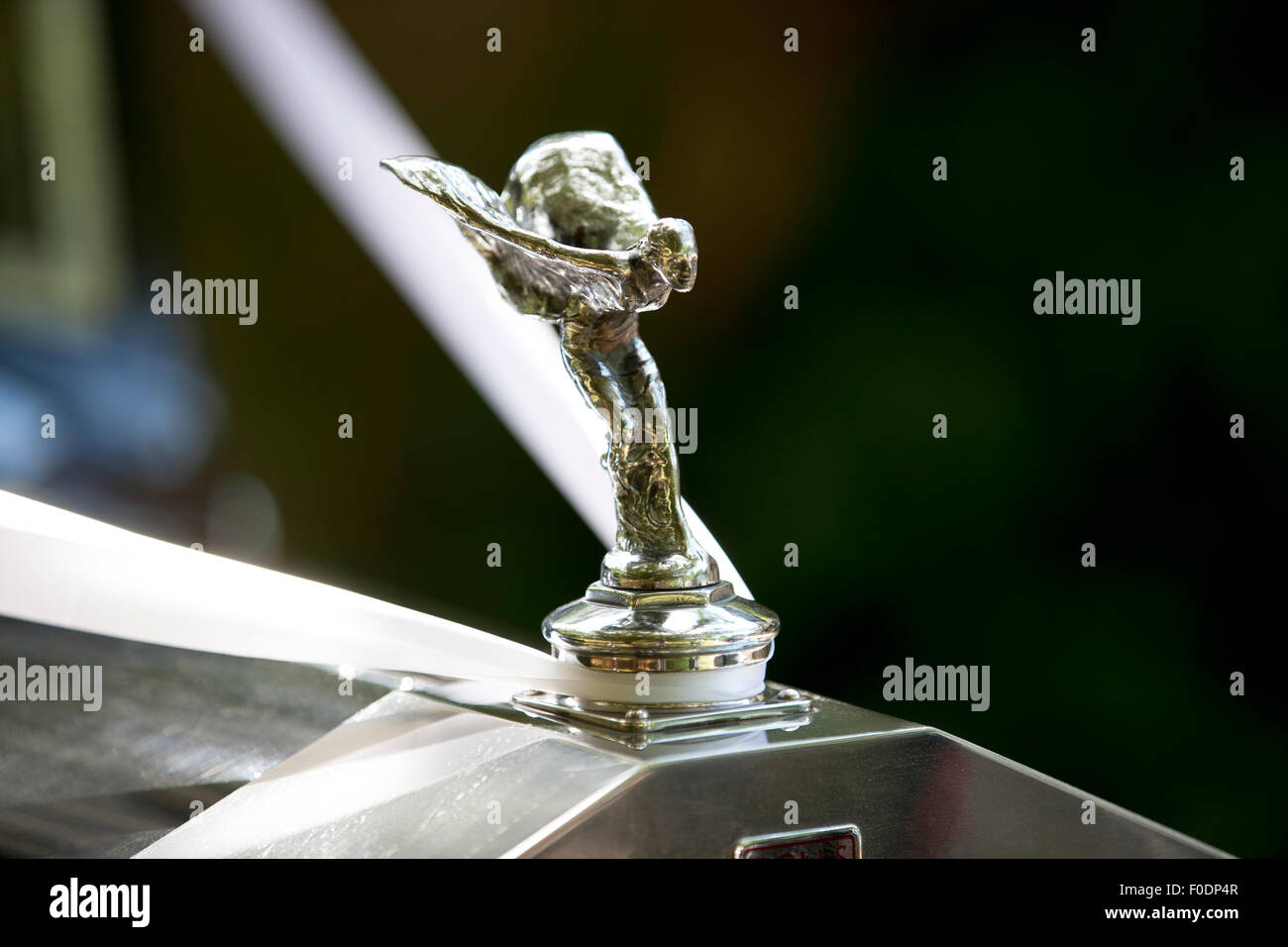 Ein Rolls-Royce Silver Lady Auto Maskottchen Stockfoto