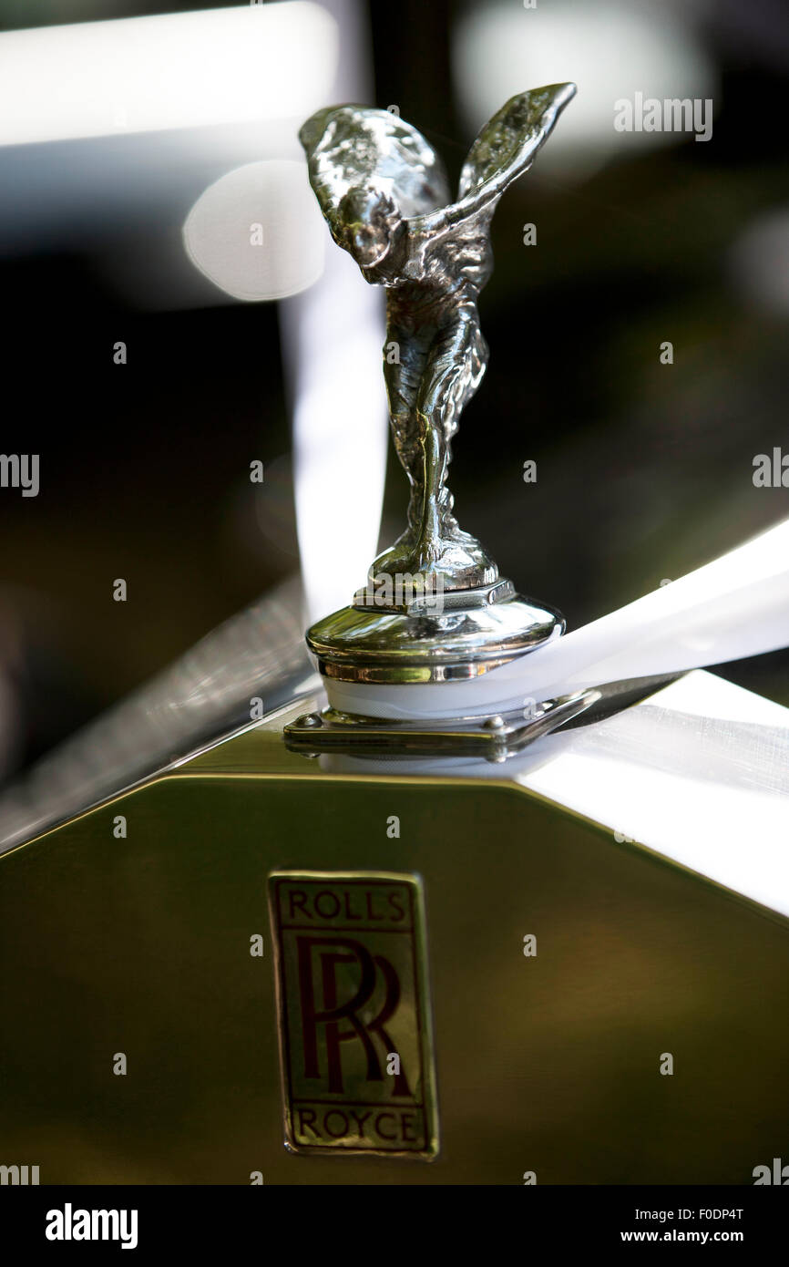 Ein Rolls-Royce Silver Lady Auto Maskottchen Stockfoto