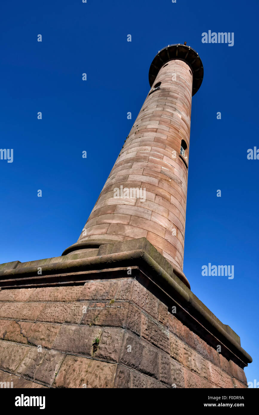 Blick auf den Leuchtturm von Pharos, auch als die oberen Leuchtturm, in Fleetwood, Lancashire, UK Stockfoto