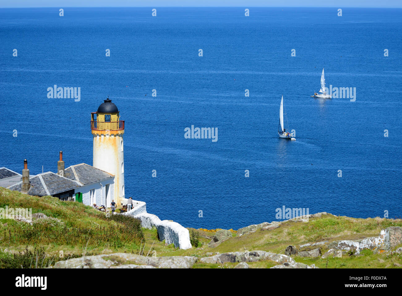 Unteren Leuchtturm auf der Isle of May, Firth of Forth, Scottish National Nature Reserve, Schottland Stockfoto