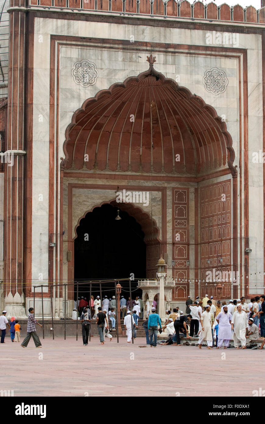 Das Bild wurde aufgenommen in Jama Masjid-Delhi-Indien Stockfoto