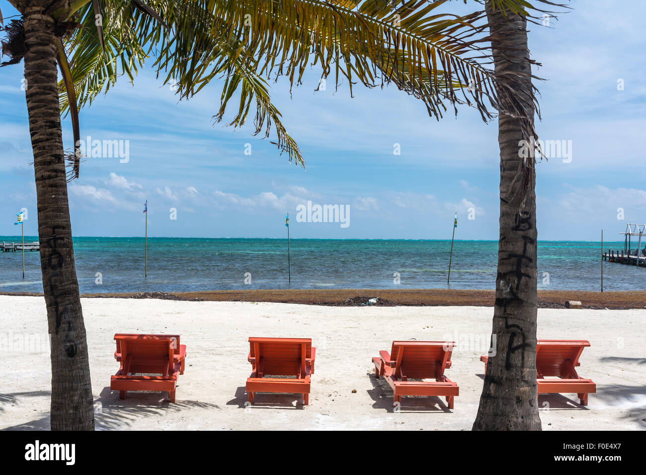 Insel Caye Caulker, Belize Stockfoto