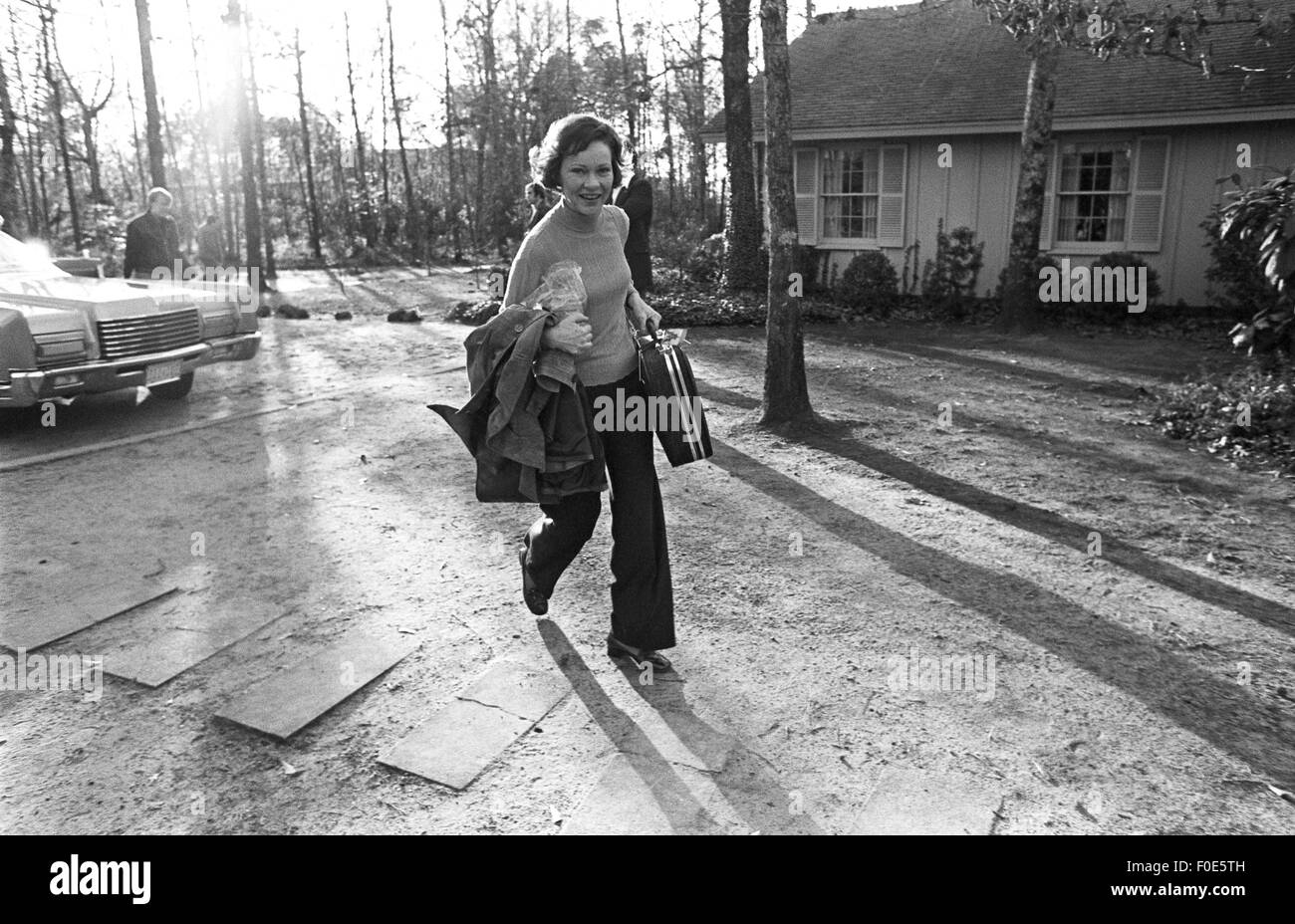17. März 2014 - USA - Rosalyn Carter kommt nach Hause zu ihren Ebenen, GA Residenz (Image Credit: © Ken Hawkins über ZUMA Draht) Stockfoto