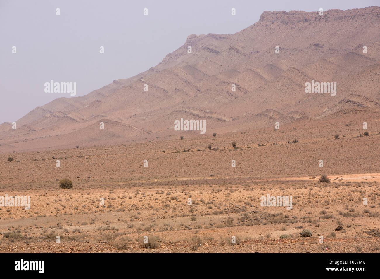 Trockenen und heißen Tag in der Wüste Sahara, Tata. Marokko Stockfoto