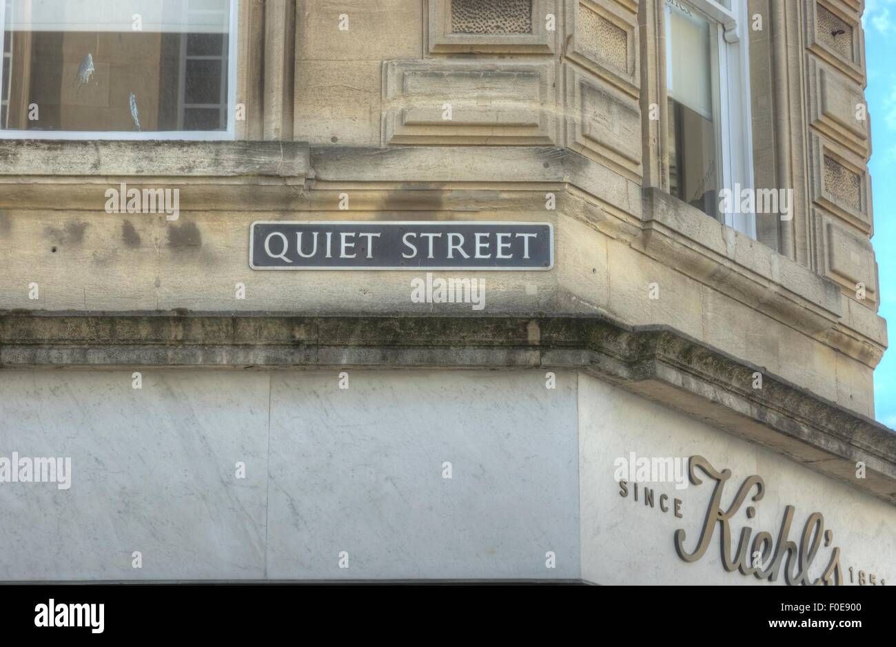 Ruhigen Straße, Stadt Bath England Stockfoto