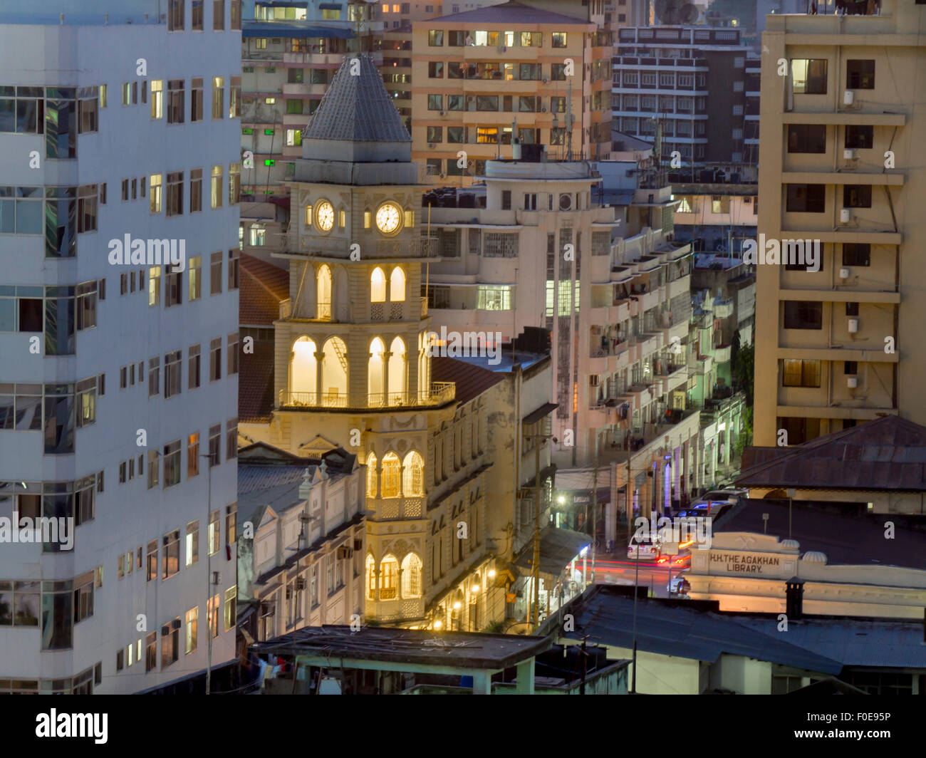 Ost-Afrika, Tansania, Daressalam Moschee Straße Stockfoto