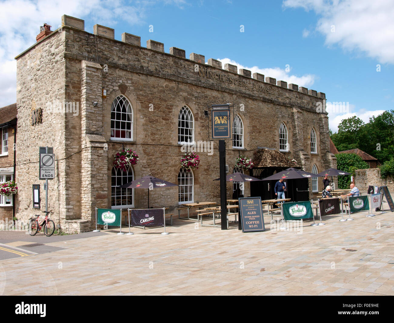 Winchester Arms Pub, Schloss grün, Taunton, Somerset, Großbritannien Stockfoto