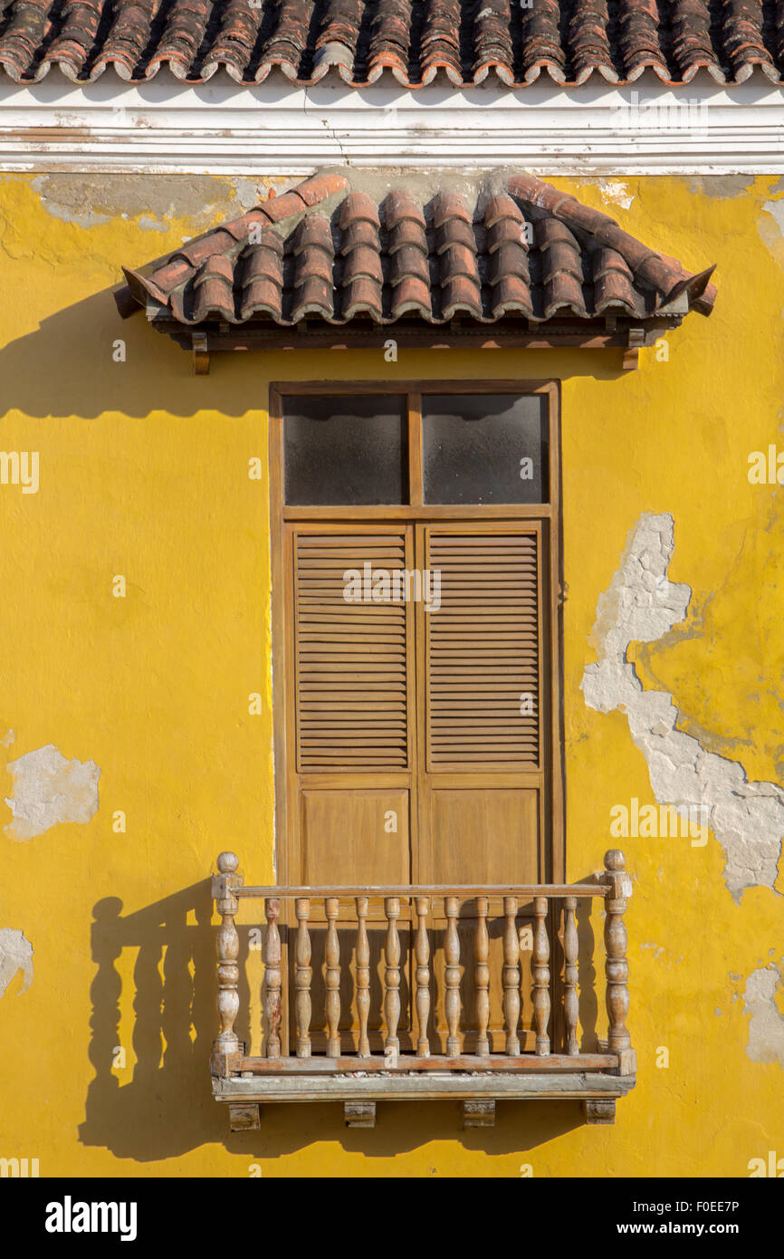 Cartagena - die koloniale Stadt in Kolumbien ist eine schön gedeckten Stadt, vollgepackt mit historischen Denkmälern und architektonischen Schatz Stockfoto