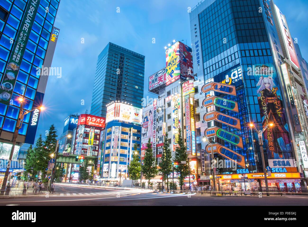 Straßenszene von Akihabara, Akihabara, Tokyo, Japan Stockfoto