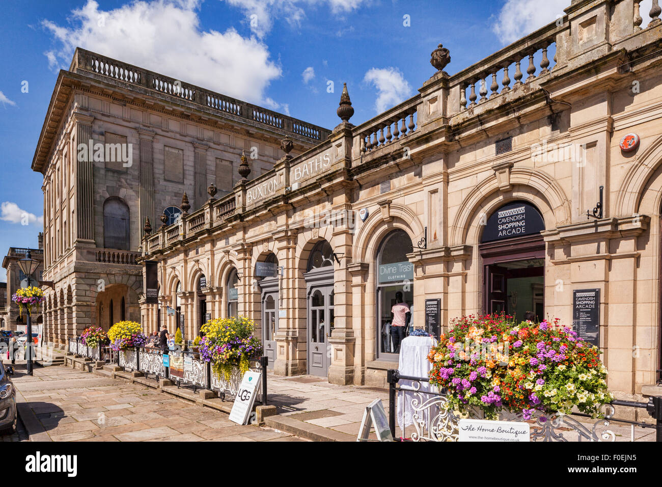 Buxton Bäder, Buxton, Derbyshire, England Stockfoto
