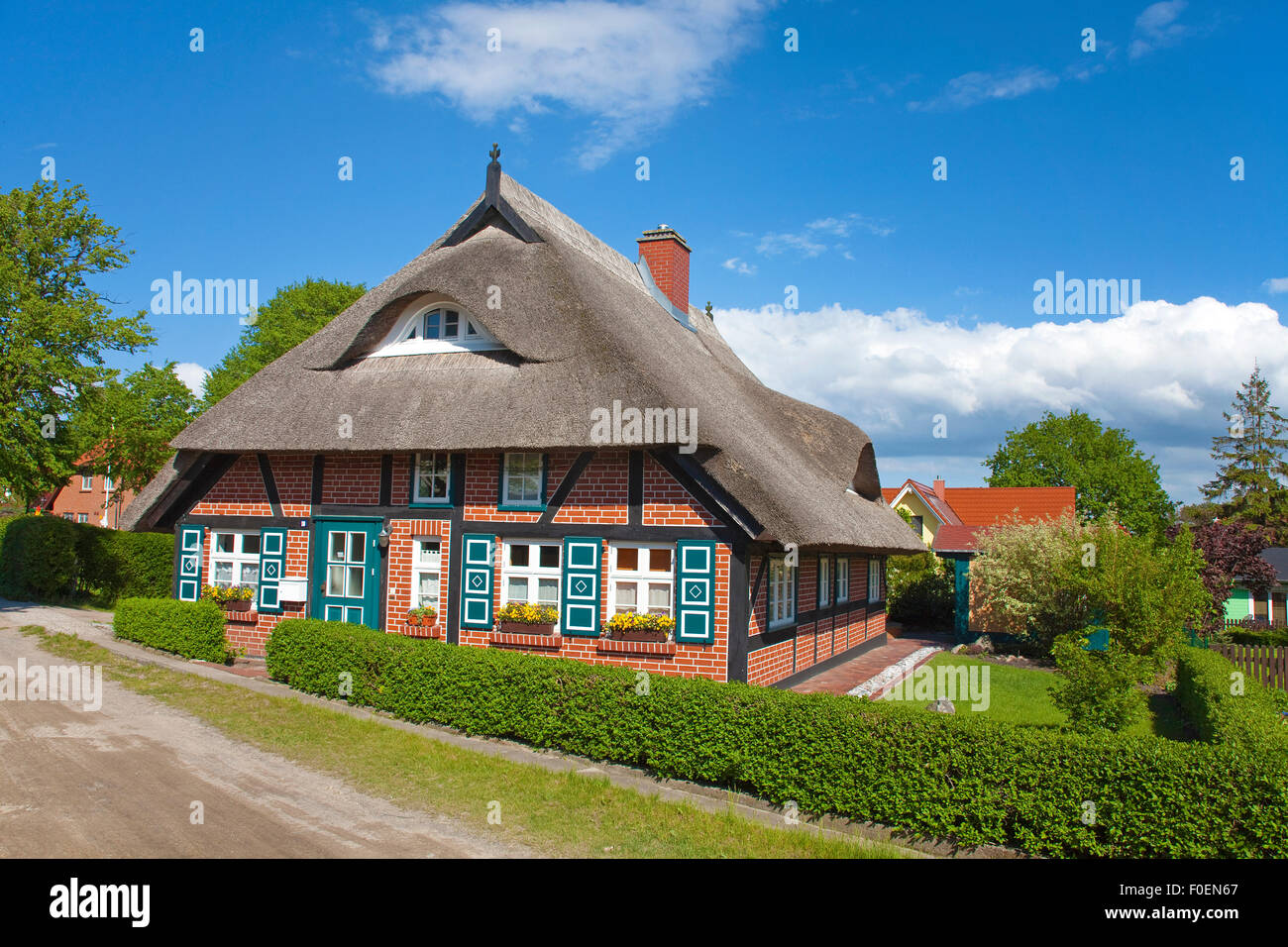 Strohdach Haus In Wustrow Fischland Mecklenburg Vorpommern