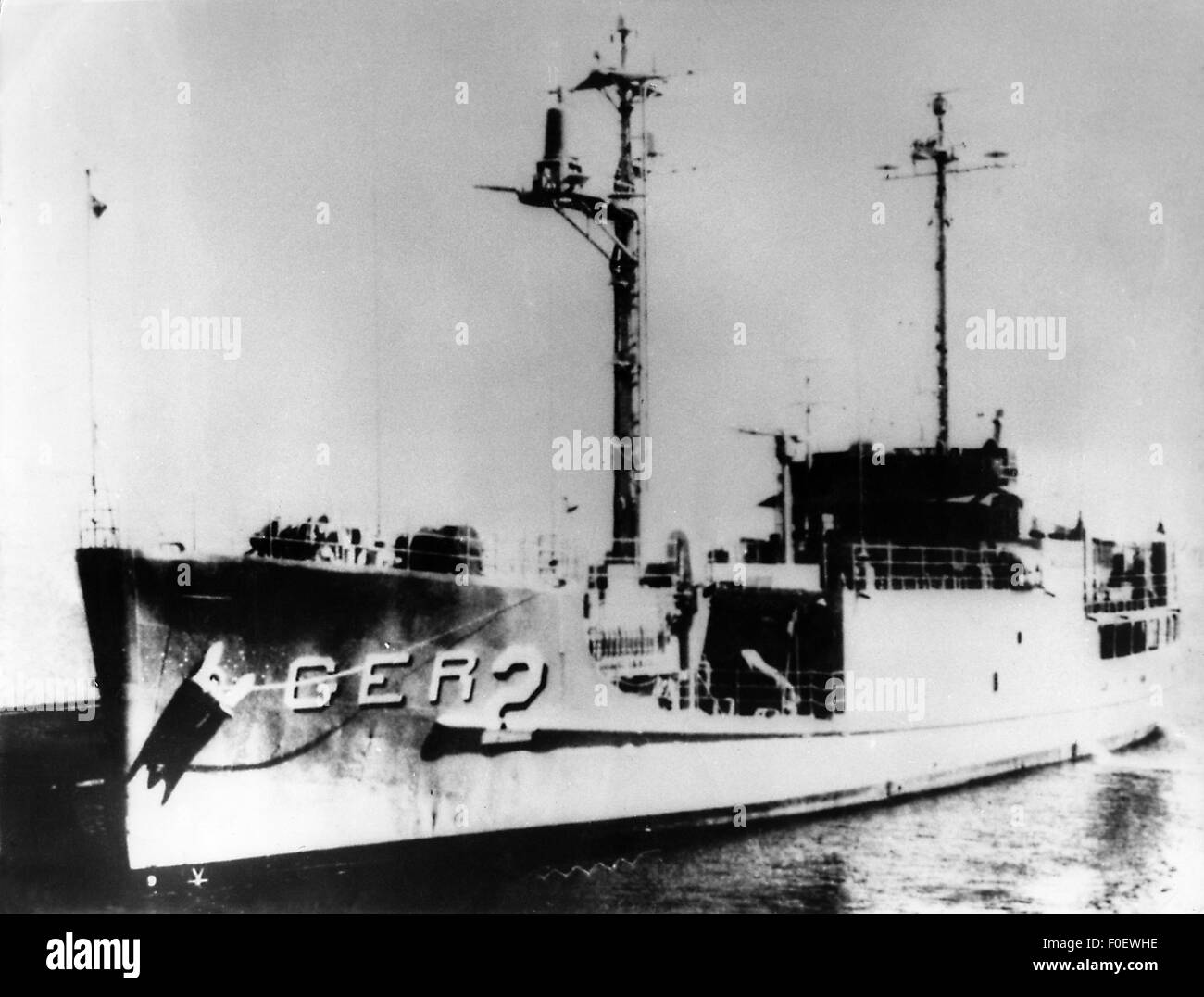 Spionage, US Navy Geheimdienstschiff USS Pueblo wird vor der Küste Nordkoreas bestiegen und gefangen genommen, 23.1.1968, zusätzliche Rechte-Clearences-nicht verfügbar Stockfoto