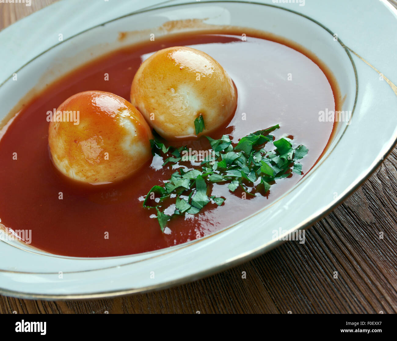 Tamate ka Kut - klassisches Hyderabadi Tomaten Gericht Stockfoto