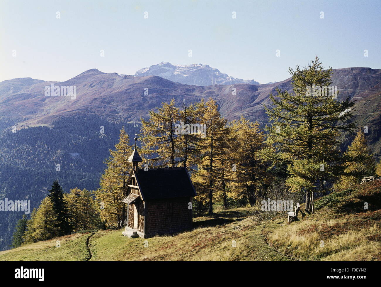 Geographie / Reisen, Italien, Landschaften, Bergkapelle bei Zirog, Südtirol, 1970, Zusatz-Rechte-Clearences-nicht vorhanden Stockfoto